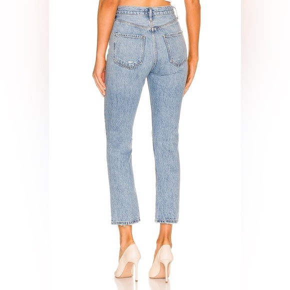 Agolde Riley High Rise Straight Crop in Blitz Women's Size 25 - Picture 3 of 14